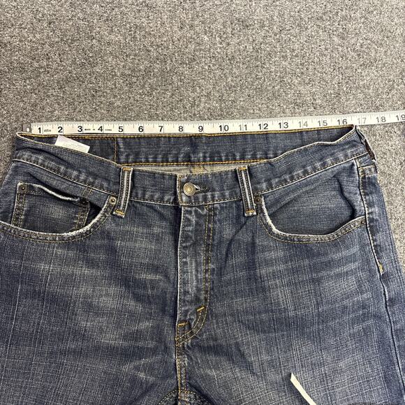 Levi's 559 Mens 34x30 Straight Leg Dark Wash Denimi Jeans - Picture 4 of 7